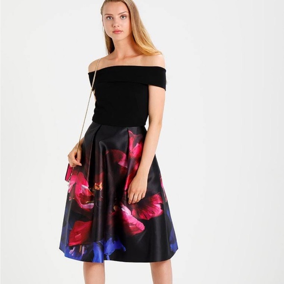 Ted Baker Dresses & Skirts - Ted Baker KIMEY Impressionist Bloom Bardot dress